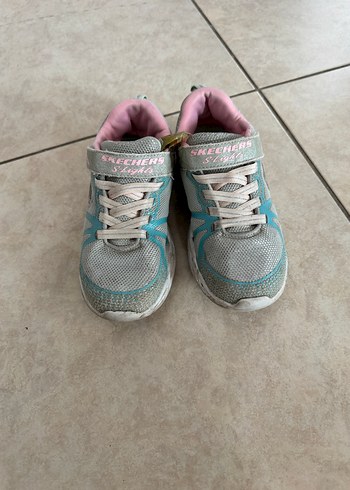 Kız Çocuk Turkuaz Yılan Desenli Spor Ayakkabı - Görsel 2