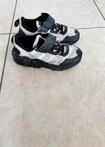 Gri Erkek Çocuk Sneakers Velcro Bantlı - Görsel 3