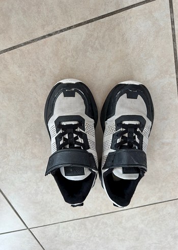 Gri Erkek Çocuk Sneakers Velcro Bantlı - Görsel 2
