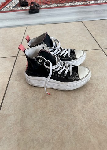 Siyah Beyaz Kadın Spor Ayakkabı - Görsel 3