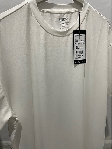 Mavi Jeans Mavi düz beyaz Tshirt