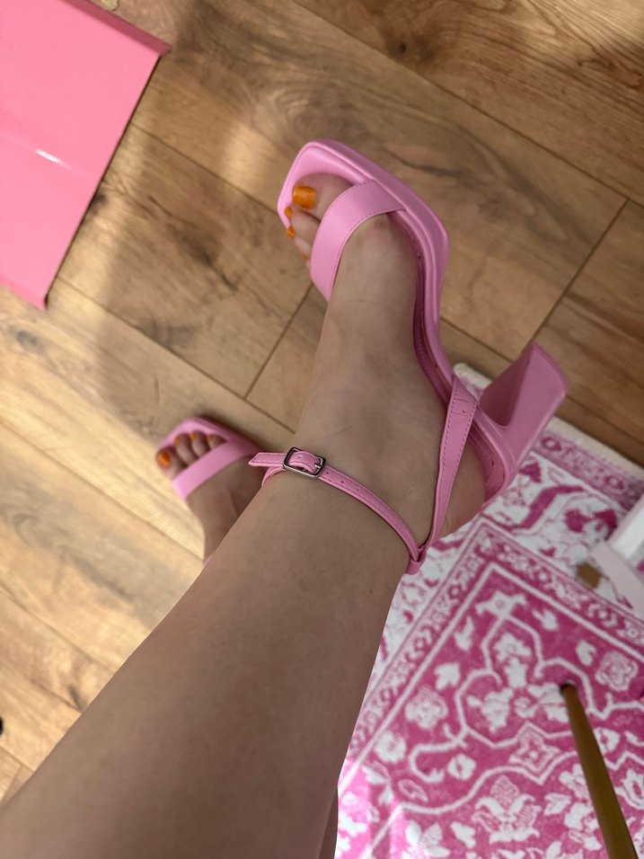Pembe Platform Topuklu Kadın ayakkabı - Görsel 2