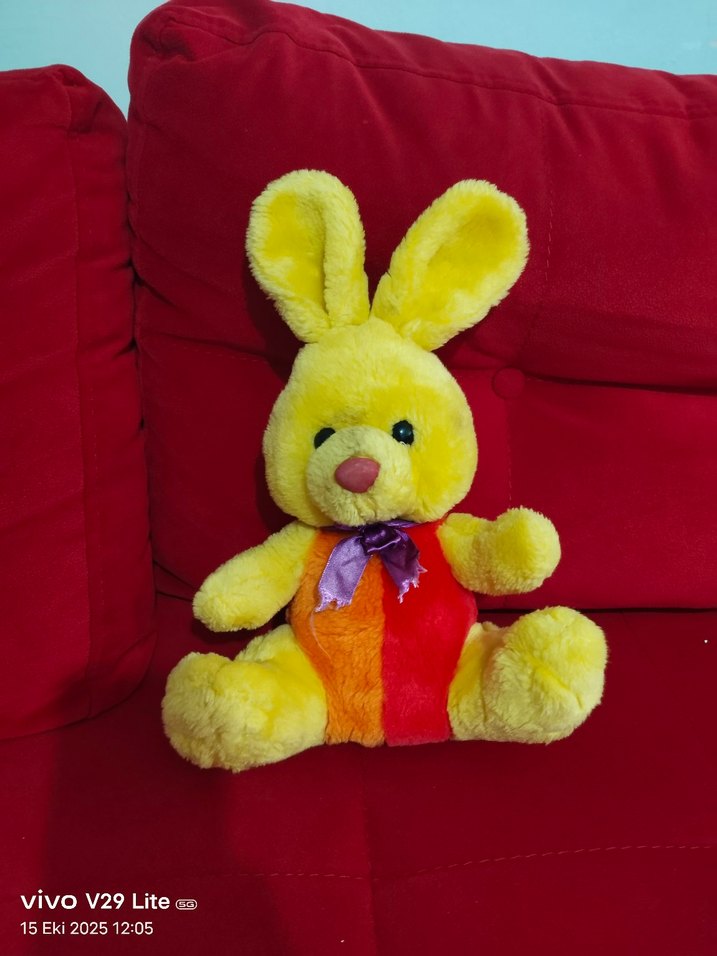 Renkli Peluş Tavşanlar - Görsel 2