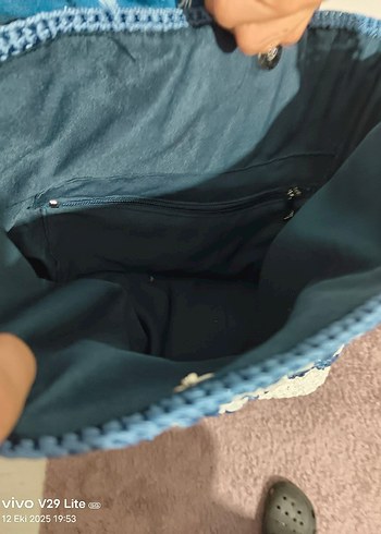 makrome ipi kol çantası - Görsel 4