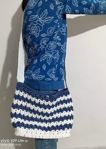 makrome ipi kol çantası - Görsel 3