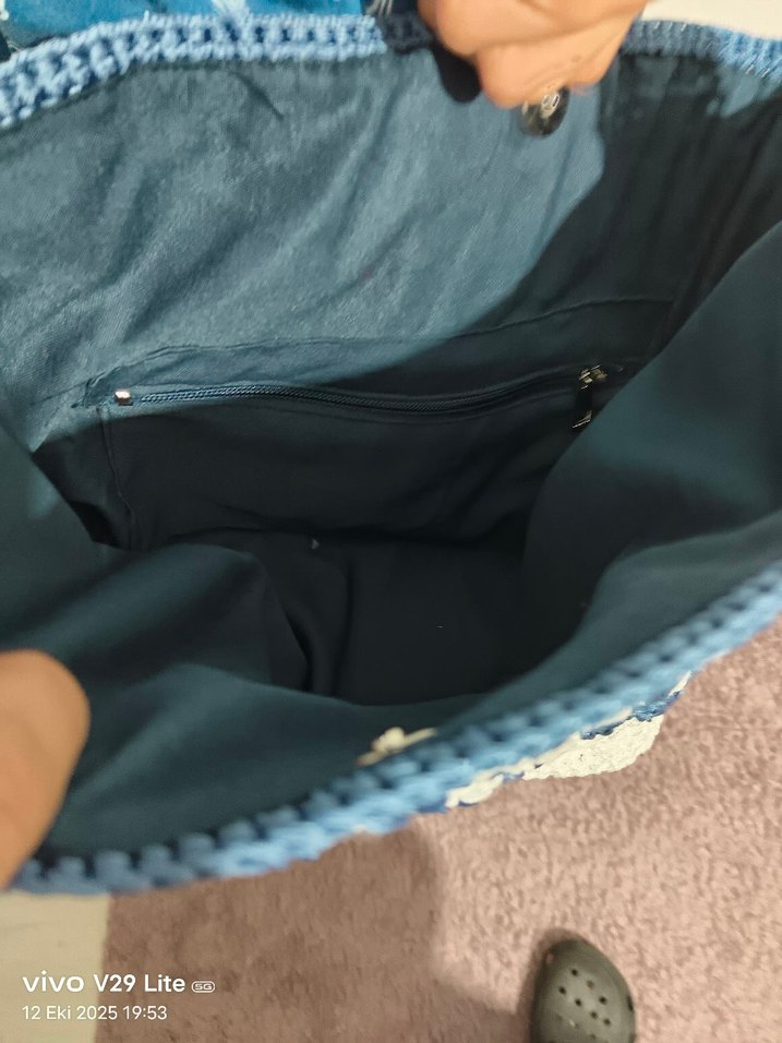 makrome ipi kol çantası - Görsel 4