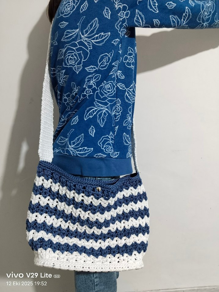 makrome ipi kol çantası - Görsel 3