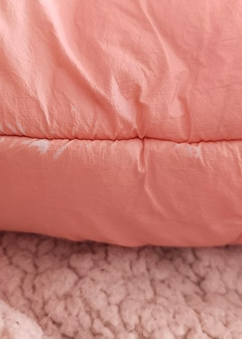 Kürklü Kapüşonlu Kız Montu - Pembe - Görsel 3