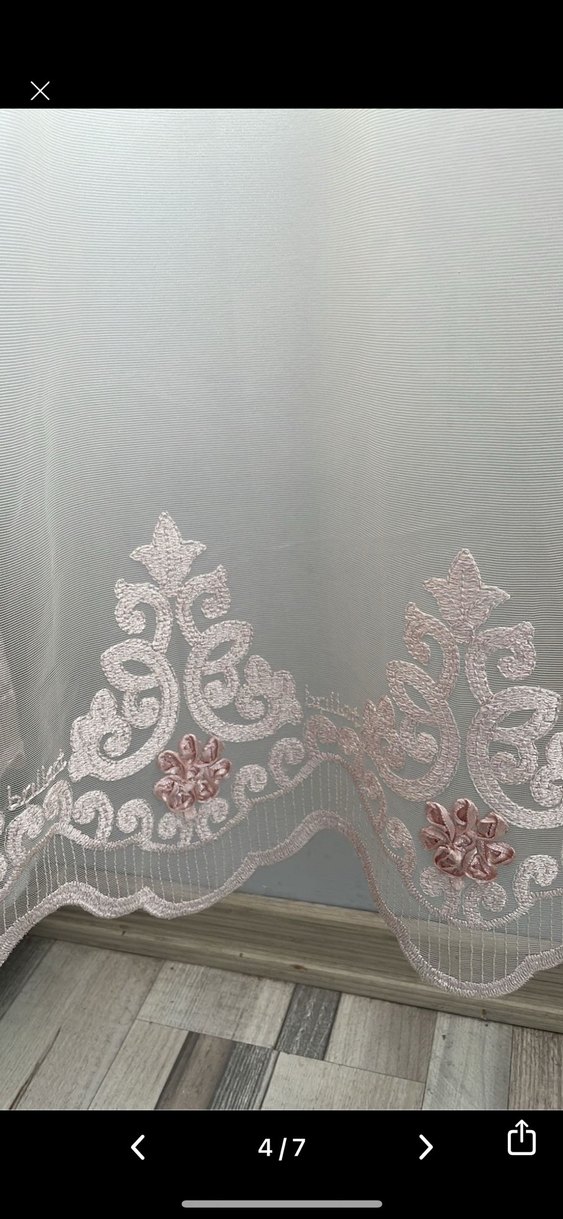 Pudra Nakışlı Brillant Tül - Görsel 4