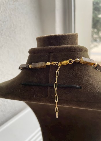 Kaplan gözü Kadın Kolye - Görsel 4