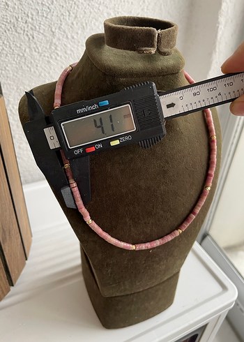 Pembe opal doğaltaş Kolye - Görsel 5