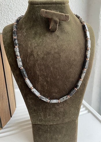 Spektrolit doğaltaş Kolye - Görsel 3