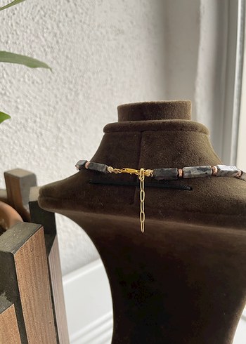 Spektrolit doğaltaş Kolye - Görsel 5