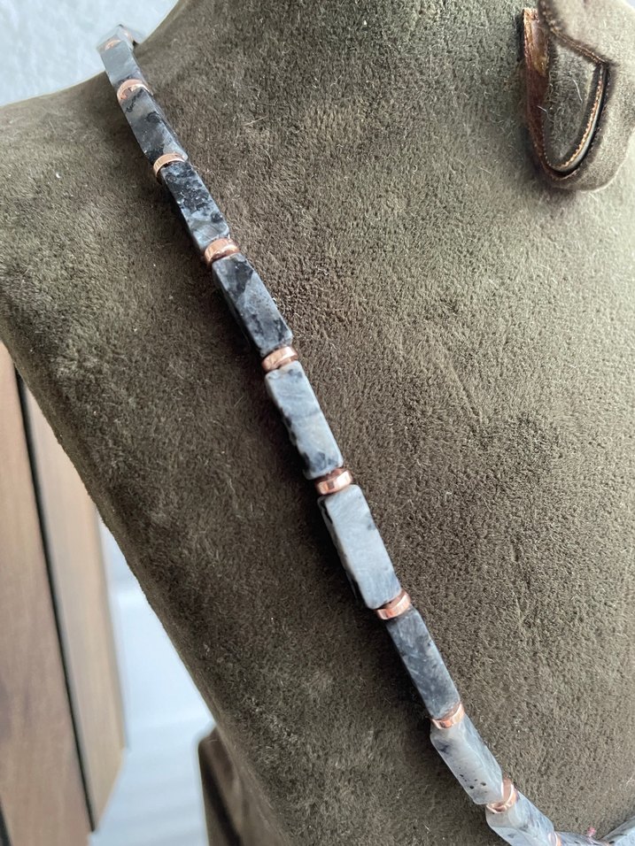 Spektrolit doğaltaş Kolye - Görsel 4