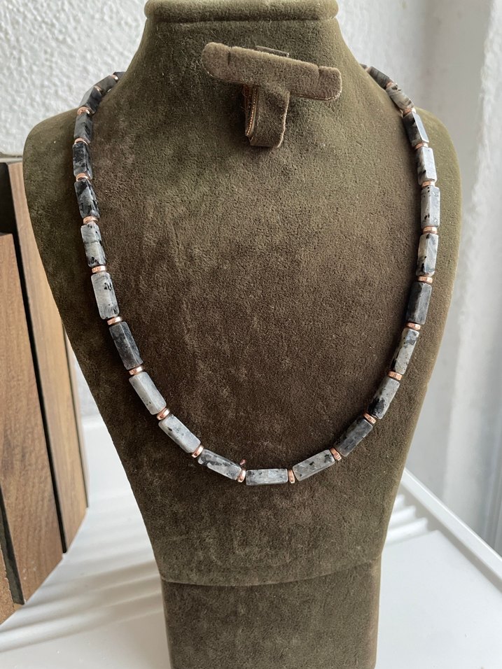 Spektrolit doğaltaş Kolye - Görsel 3