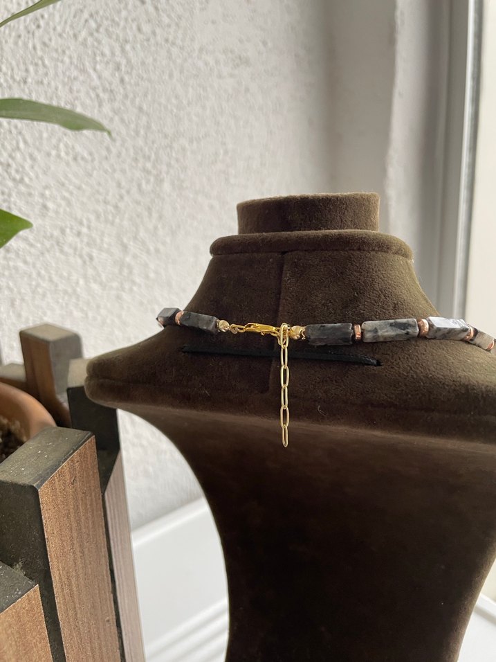 Spektrolit doğaltaş Kolye - Görsel 5