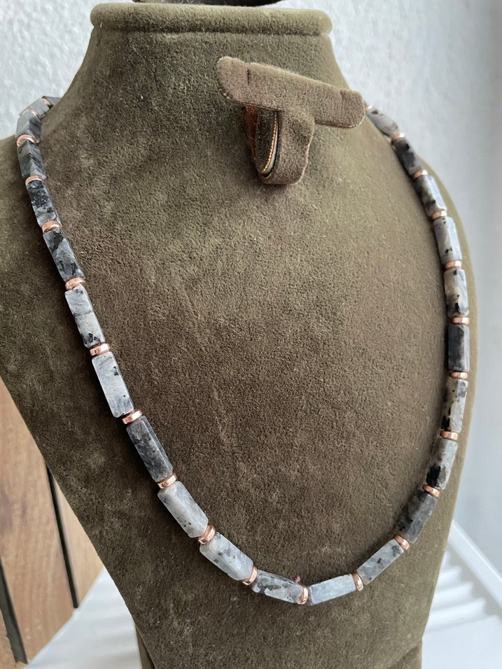 Spektrolit doğaltaş Kolye - Görsel 2