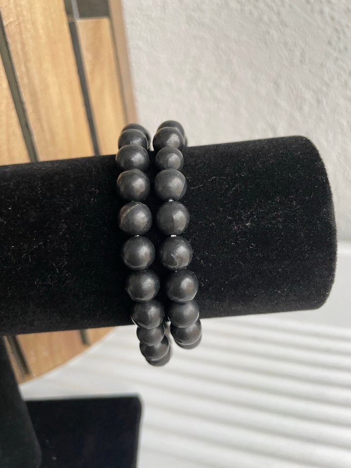 Bileklik şungit radyasyon taşı - Görsel 2