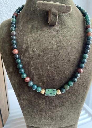 Kan taşı doğaltaş kolye - Görsel 2