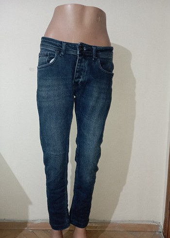 Kadın Lacivert Denim Günlük Kot Pantolon