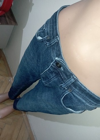 40 Beden Kadın Lacivert Denim Günlük Kot Pantolon