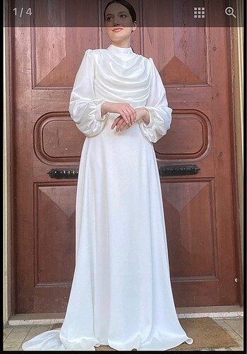 m Beden beyaz Renk Nikah elbisesi