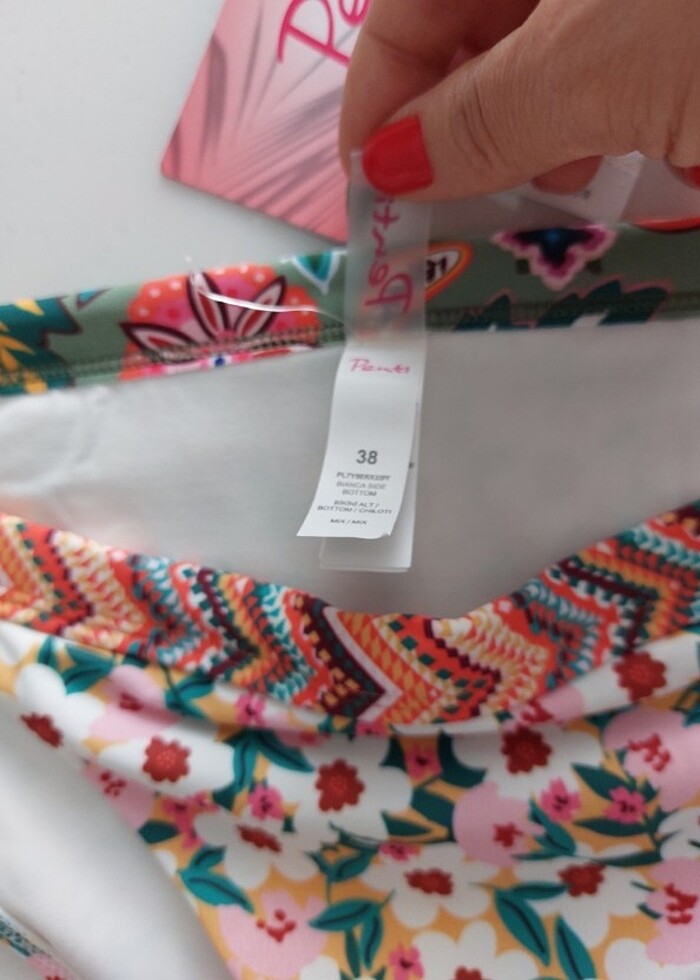 Penti Çiçekli Bikini Altı  - Görsel 3