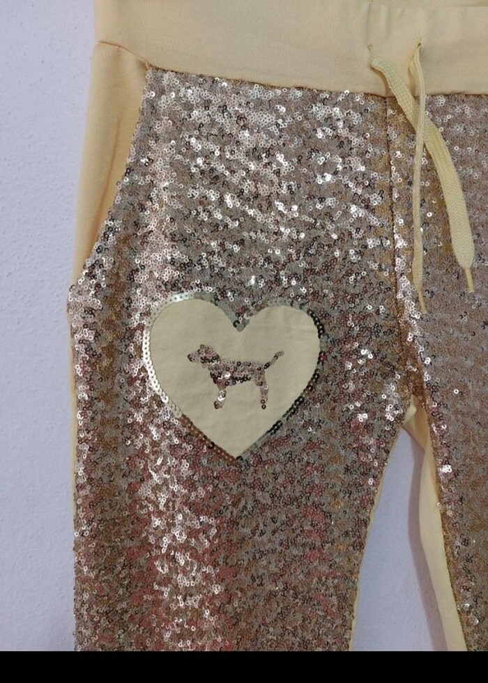 Sarı Payet Eşofman Altı - Görsel 2