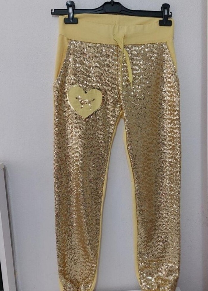 Sarı Payet Eşofman Altı - Görsel 4