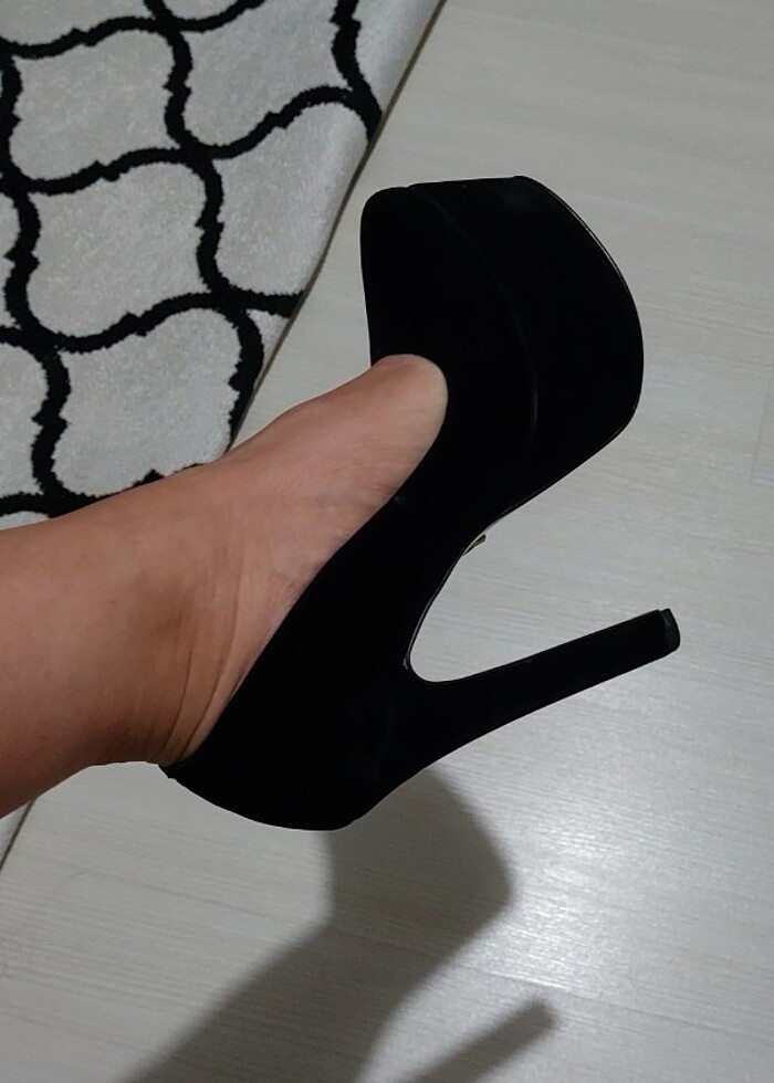 Süet Platform Ayakkabı - Görsel 4