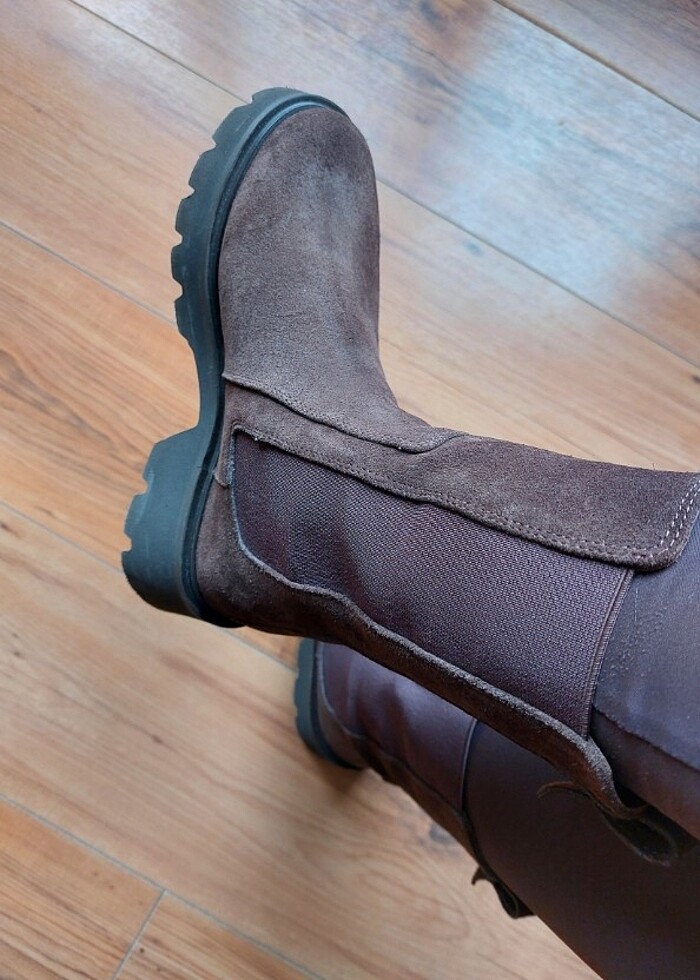 Kahverengi Gerçek Süet Bot  - Görsel 2