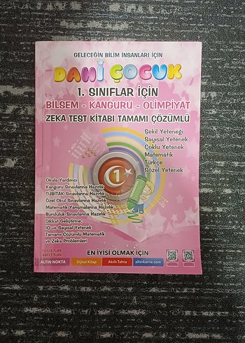 1. Sınıf Bilsem Zeka ve Deneme Kitapları - Görsel 2