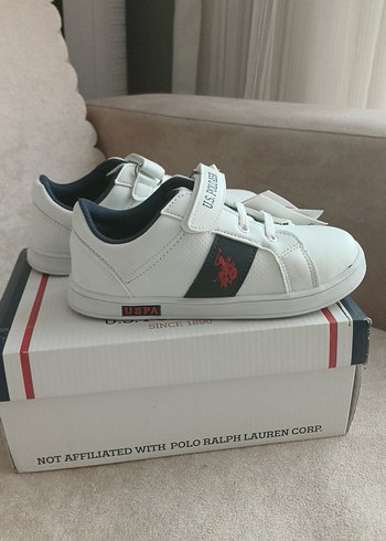 Beyaz Erkek Çocuk U.S. Polo Assn. Spor Ayakkabı - Görsel 2