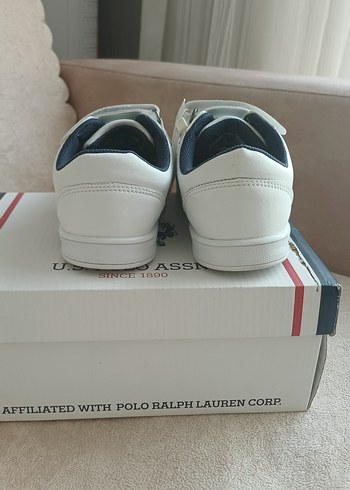 Beyaz Erkek Çocuk U.S. Polo Assn. Spor Ayakkabı - Görsel 5