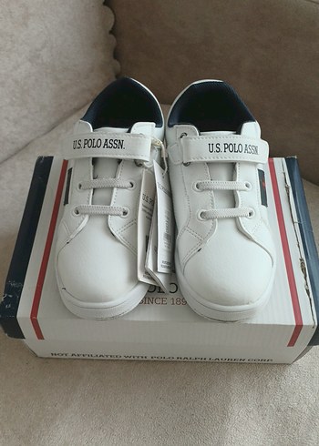 Beyaz Erkek Çocuk U.S. Polo Assn. Spor Ayakkabı - Görsel 6