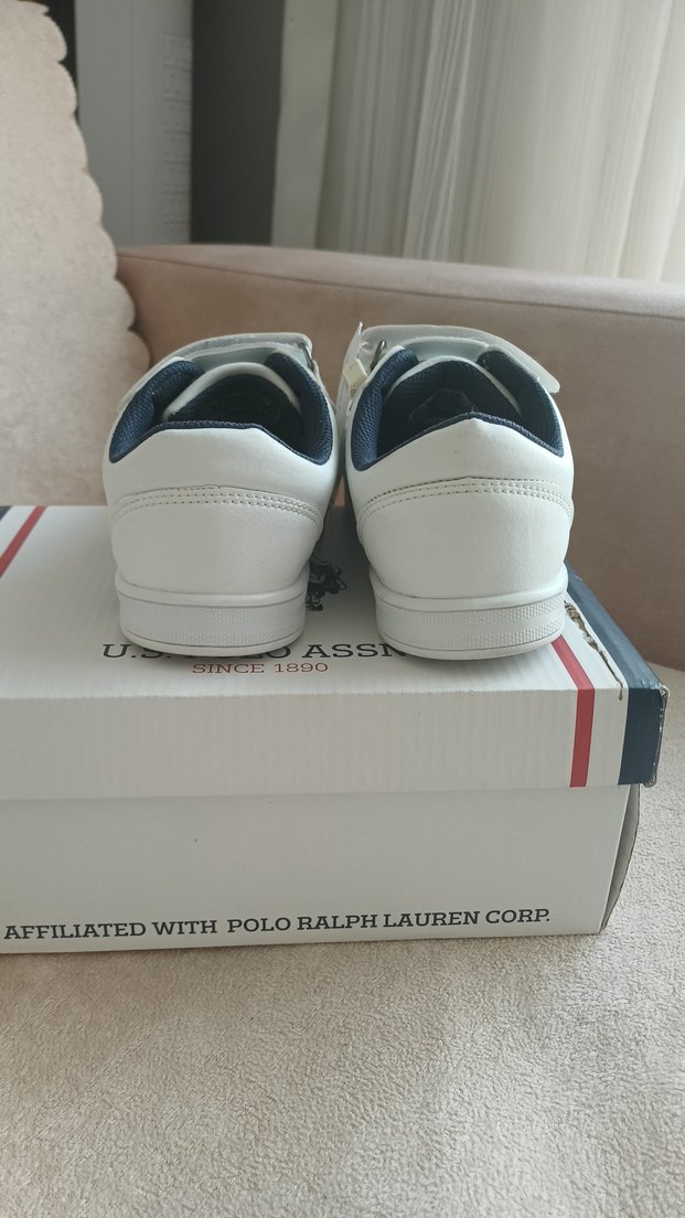 Beyaz Erkek Çocuk U.S. Polo Assn. Spor Ayakkabı - Görsel 5