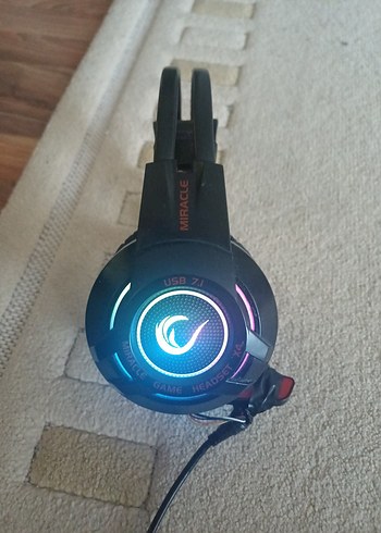 USB 7.1 Siyah Oyuncu Kulaklığı