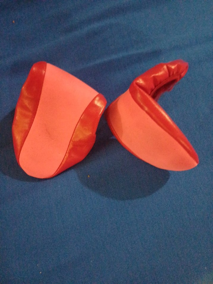 Çocuklar İçin Kırmızı Fırfırlı Babet - Görsel 2