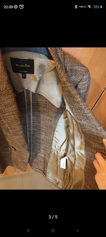 xs Beden gri Renk Massimo Dutti Blazer Ceket