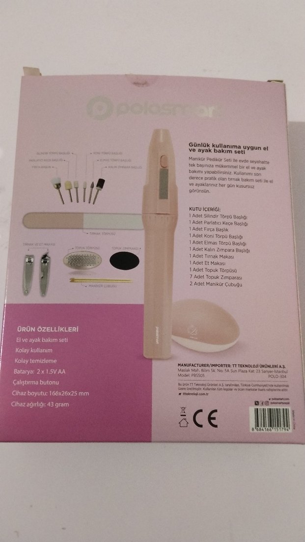 POLASMART PEMBE MANiKÜR PeDiKÜR SETİ - Görsel 3