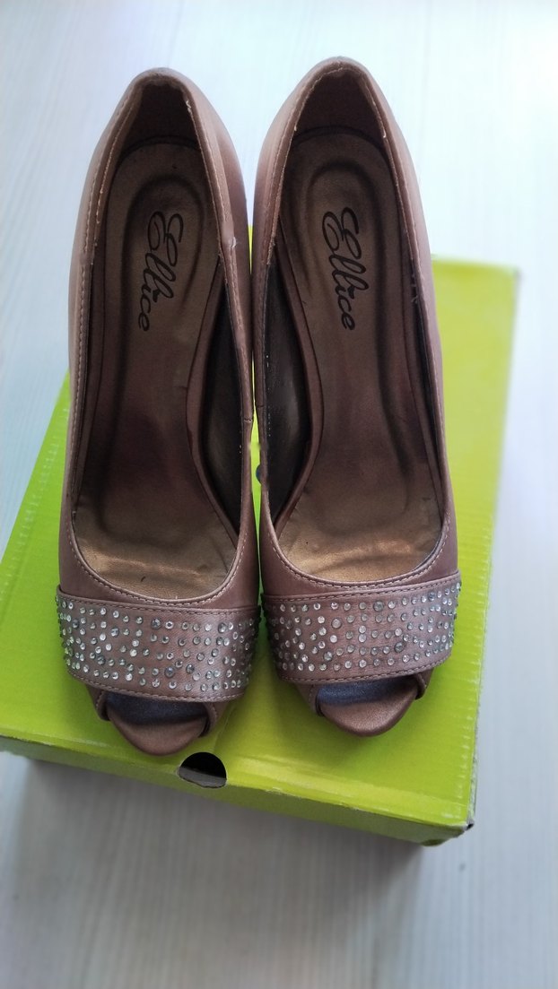 Bej Kadın Topuklu  Ayakkabı - Görsel 2