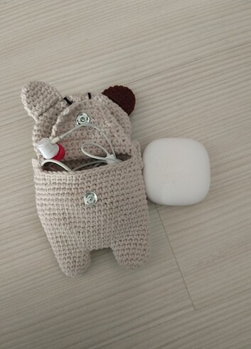 Kulaklık (airpods) örgü kılıfı - Görsel 3