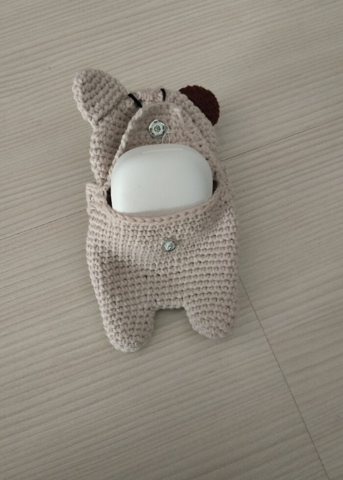 Kulaklık (airpods) örgü kılıfı - Görsel 4