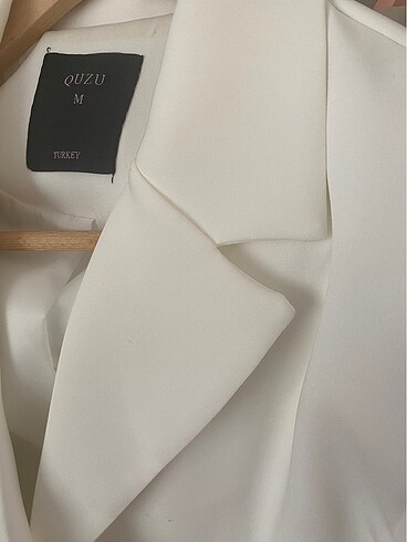 Quzu Quzu ekru blazer ceket