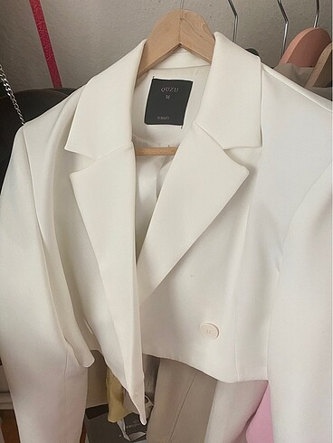 m Beden Quzu ekru blazer ceket