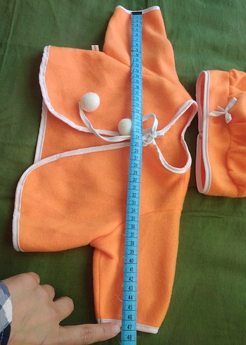 Turuncu bebek kıyafeti - Görsel 3