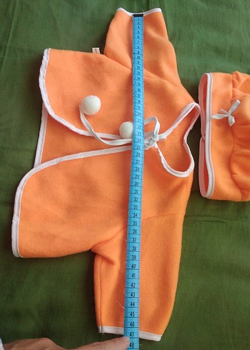 Turuncu bebek kıyafeti - Görsel 4