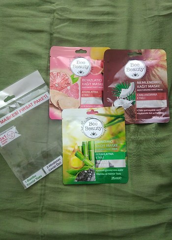 Bee Beauty Beyazlatıcı, Nemlendirici ve Rindirici Kağıt Maskeler - Görsel 2