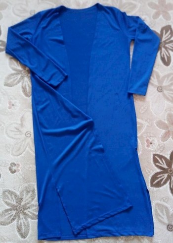 Kadın Uzun Lacivert Salaş Sabahlık tunik - Görsel 3