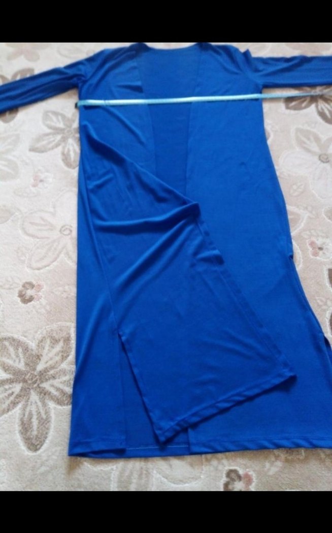 Kadın Uzun Lacivert Salaş Sabahlık tunik - Görsel 5